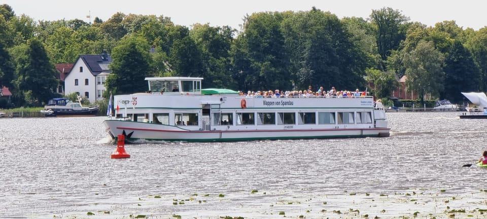 Berlin: 7 Lakes Boat Tour through the Havel Landscape - Babelsberg Palace and Park: seeing royal-style building from the water