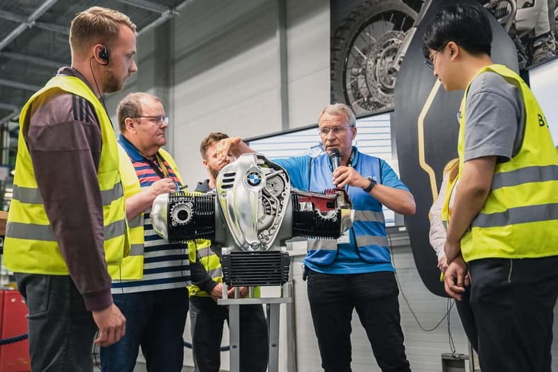 Berlin: BMW Motorrad Production – See How Bikes Are Built - BMW Motorrad Welt meeting point, headsets, and the practical rules that keep things moving