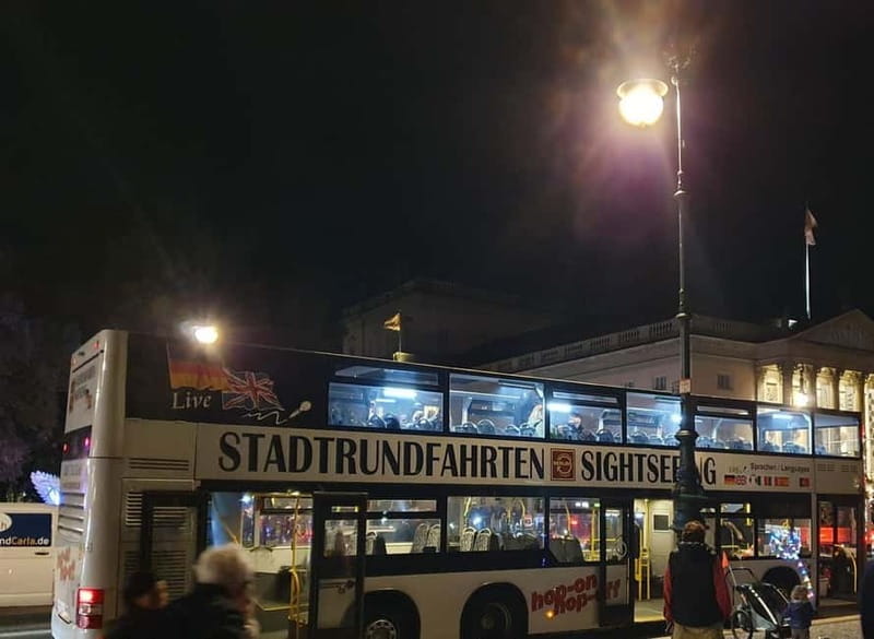 Berlin: Bus Tour by Night with Live Commentary - How the live guide makes the night better (and not just louder)