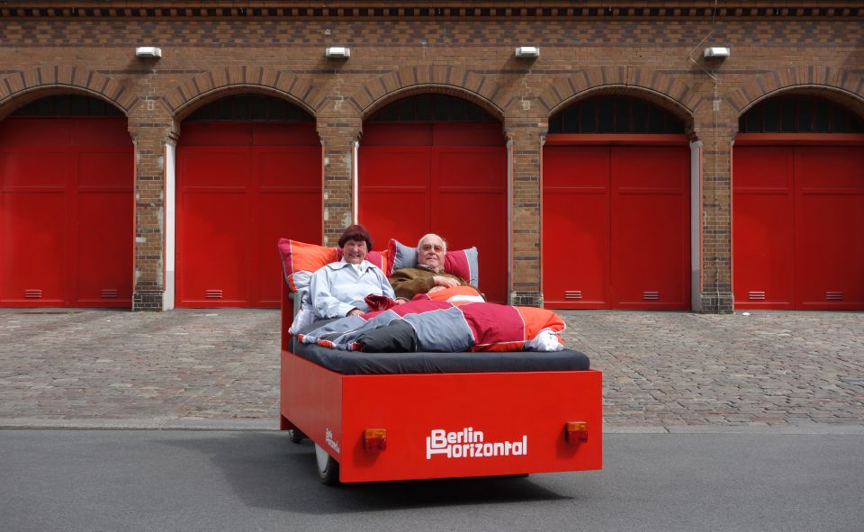 Berlin: City Sightseeing Tour in a Unique BedBike - Lounge mode: how seat heaters, blankets, and sunshades change the ride