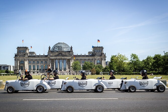 Berlin City Tour in a Mini Hotrod - Where the Stops Fit: Brandenburg Gate for Photos, Berlin for the Ride