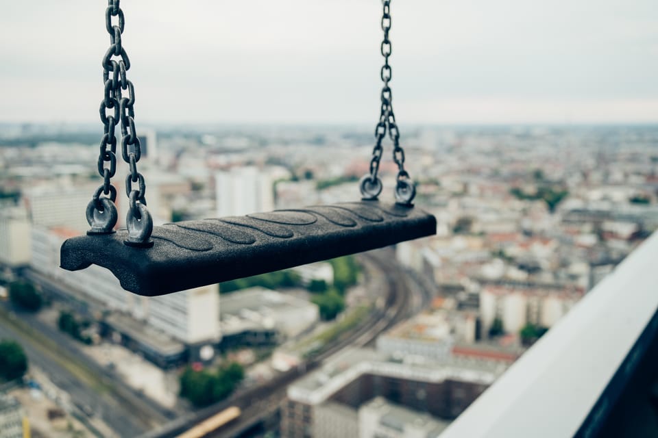 Berlin: Highest Swing in Europe - Roof terrace time: the included space you’ll want to use