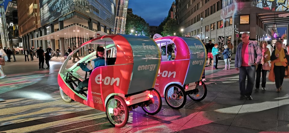 Berlin: Illuminated Berlin by Bike Taxi - Bebelplatz and Lustgarten: where the route adds variety