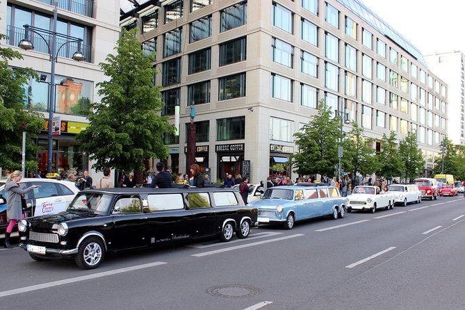 Private Tour: Berlin by Trabant Stretch-Limousine - Checkpoint Charlie, Holocaust Memorial, and Museum Island All in One Sweep